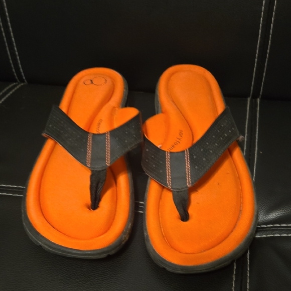 OP Orange and Black Women's Sandals - Picture 1 of 4
